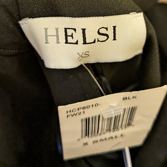 NWT Helsi Pleated Lace Hem Sleeveless Black Dress HCP6010-FW21 Size XS Brand New - Picture 4 of 5